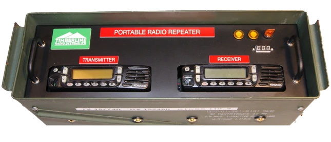 Portable Kenwood VHF Repeater - Back to back